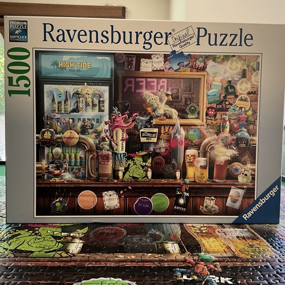 Ravensburger Craft-bier-bar-chaos Puzzle 1000 Pieces (Complete)